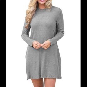 Abercrombie and Fitch Grey long sleeved dress